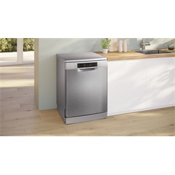 Bosch SMS46KI01E inox, programok száma: 6, szabadonálló, 13 terítékes mosogatógép (Újszerű)