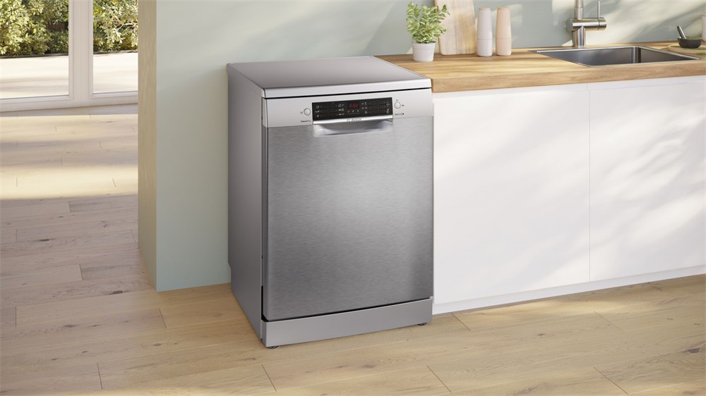 Bosch SMS46KI01E inox, programok száma: 6, szabadonálló, 13 terítékes mosogatógép (Újszerű)