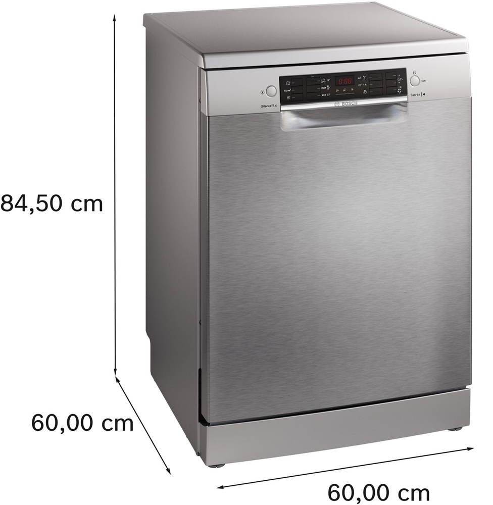 Bosch SMS46KI01E inox, programok száma: 6, szabadonálló, 13 terítékes mosogatógép (Újszerű)