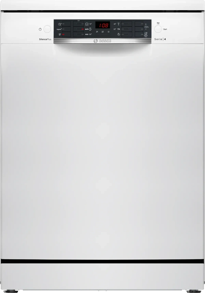 Bosch SMS46KW02E fehér, programok száma: 5, szabadonálló, 13 terítékes mosogatógép (Újszerű)