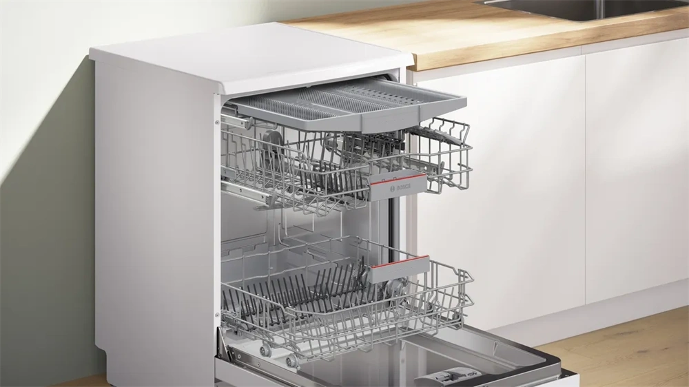 Bosch SMS46KW02E fehér, programok száma: 5, szabadonálló, 13 terítékes mosogatógép (Újszerű)