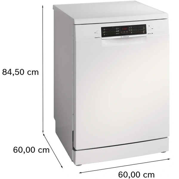 Bosch SMS46KW02E fehér, programok száma: 5, szabadonálló, 13 terítékes mosogatógép (Újszerű)
