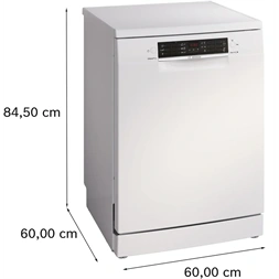 Bosch SMS46KW02E fehér, programok száma: 5, szabadonálló, 13 terítékes mosogatógép (Újszerű)
