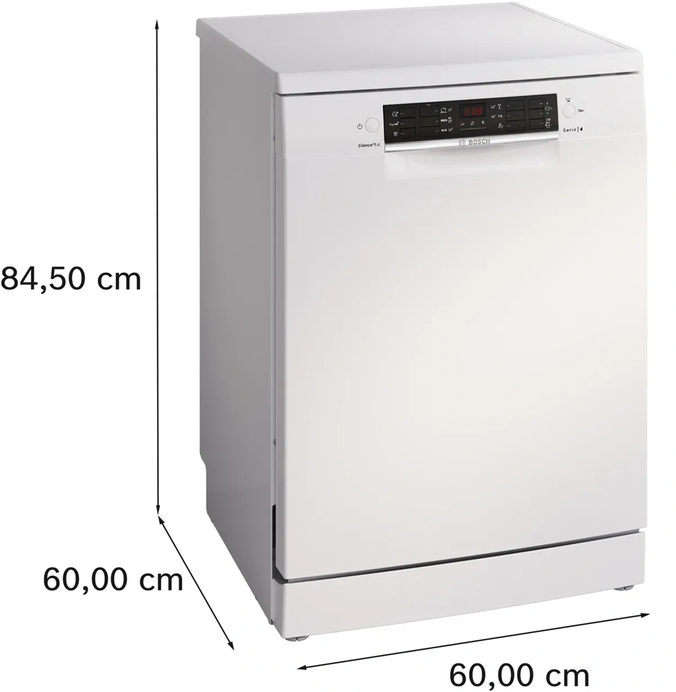 Bosch SMS46KW02E fehér, programok száma: 5, szabadonálló, 13 terítékes mosogatógép (Újszerű)