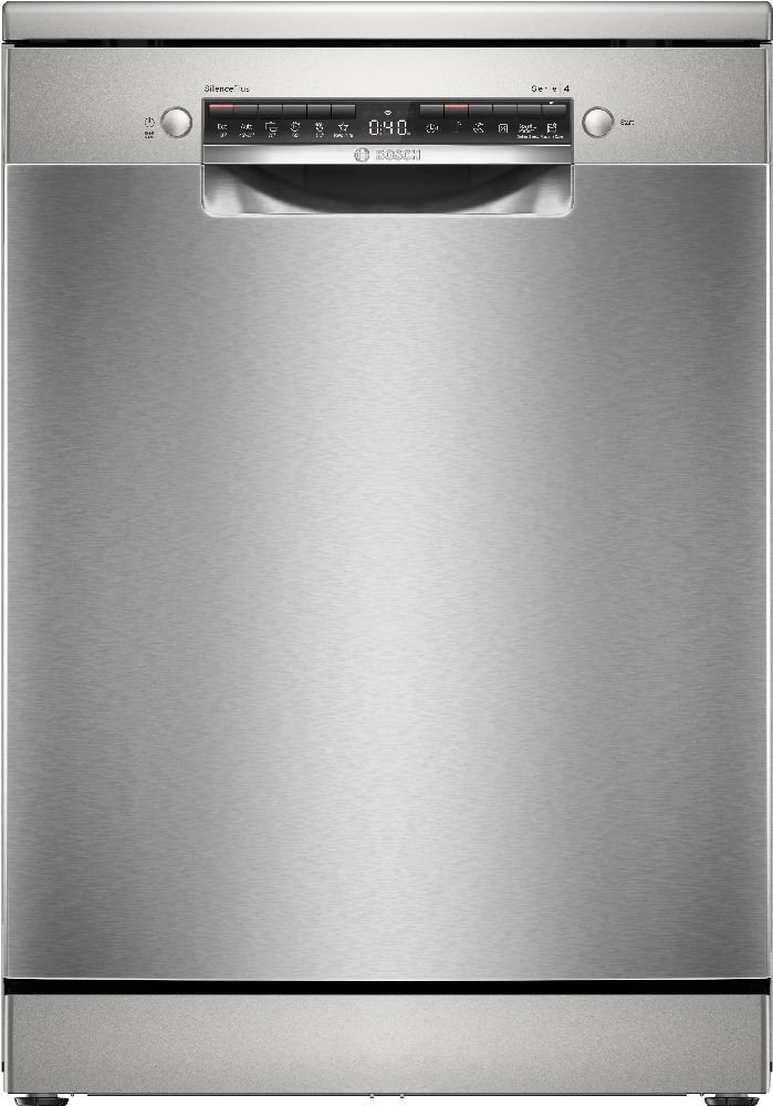 Bosch SMS4EMI06E inox, programok száma: 6, szabadonálló, 14 terítékes mosogatógép 