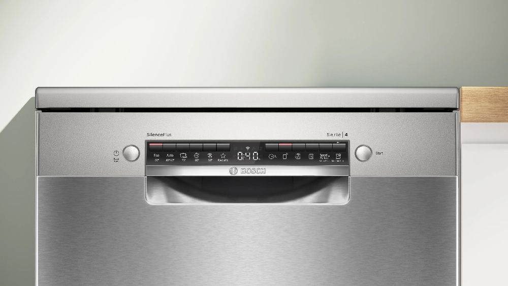 Bosch SMS4EMI06E inox, programok száma: 6, szabadonálló, 14 terítékes mosogatógép 