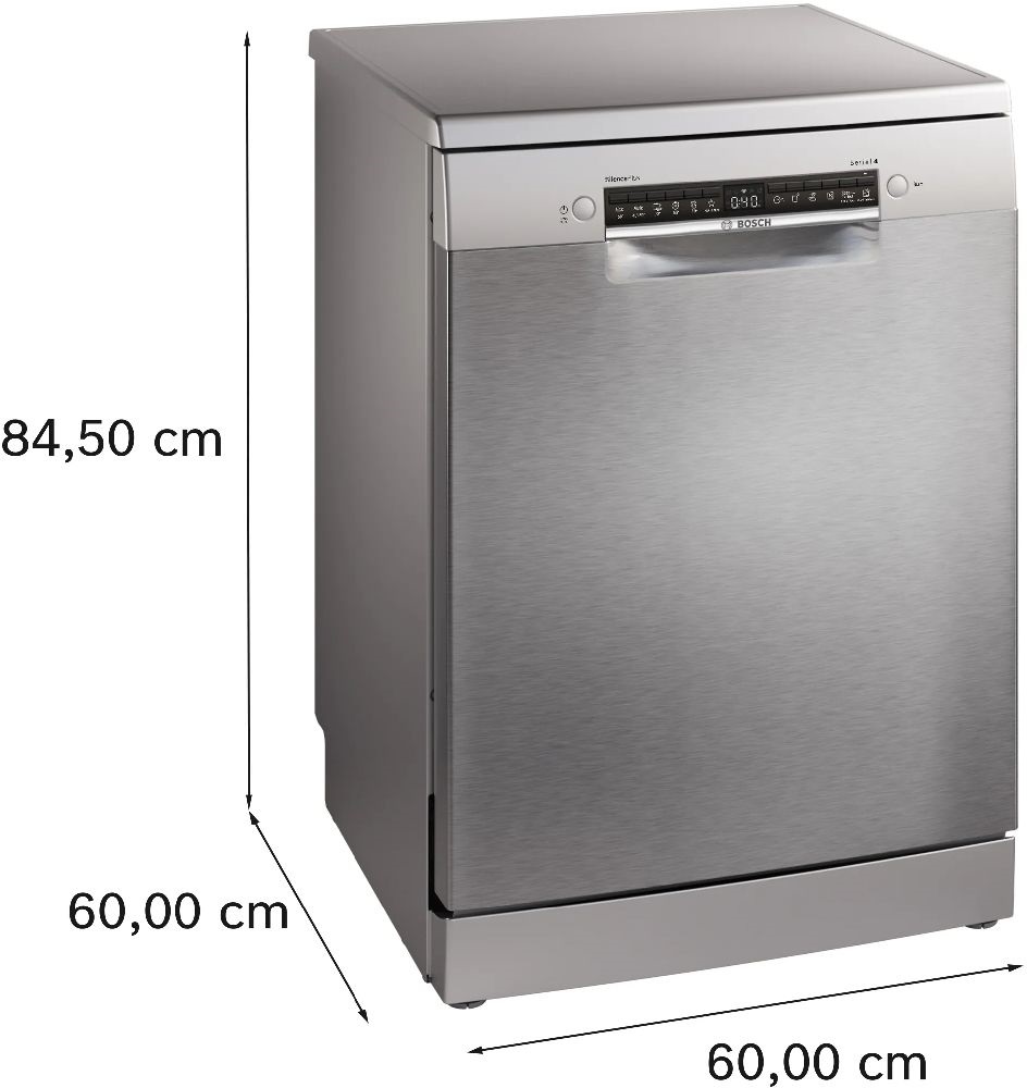 Bosch SMS4EMI06E inox, programok száma: 6, szabadonálló, 14 terítékes mosogatógép 