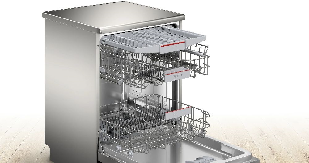 Bosch SMS4EMI06E inox, programok száma: 6, szabadonálló, 14 terítékes mosogatógép 