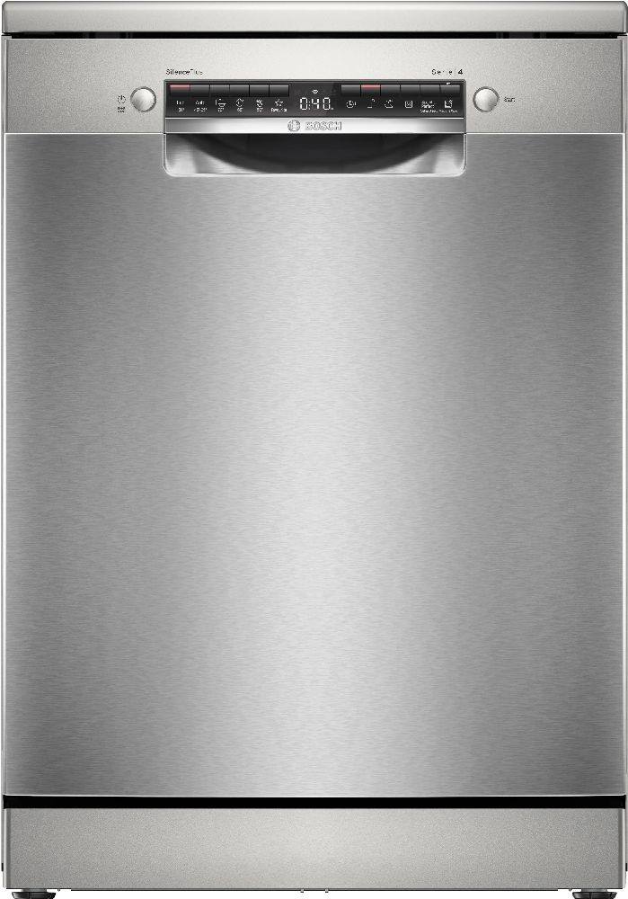 Bosch SMS4EVI00E inox, programok száma: 6, szabadonálló, 14 terítékes mosogatógép 