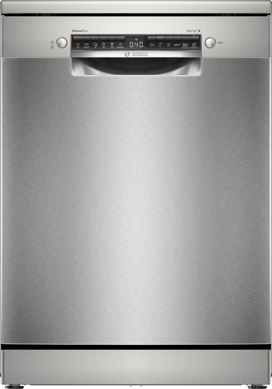 Bosch SMS4HMI05E inox, programok száma: 6, szabadonálló, 14 terítékes mosogatógép