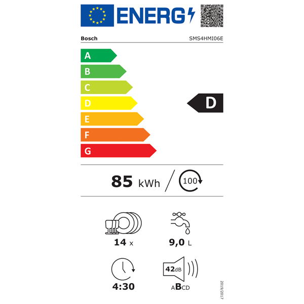 Bosch SMS4HMI06E 14 terítékes inox mosogatógép