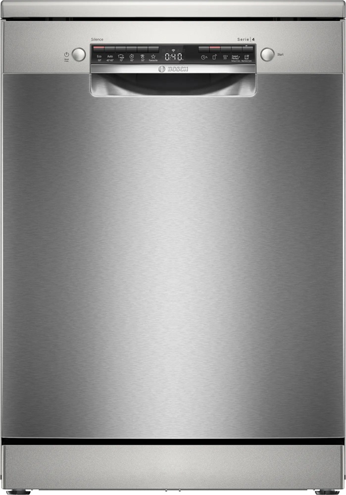 Bosch SMS4HVI02E inox, programok száma: 6, szabadonálló, 14 terítékes mosogatógép 