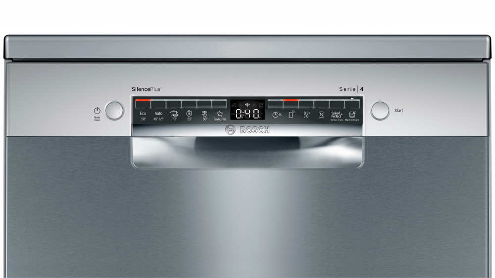 Bosch SMS4HVI33E inox, programok száma: 6, szabadonálló, 13 terítékes mosogatógép 