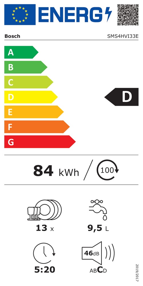 Bosch SMS4HVI33E inox, programok száma: 6, szabadonálló, 13 terítékes mosogatógép 