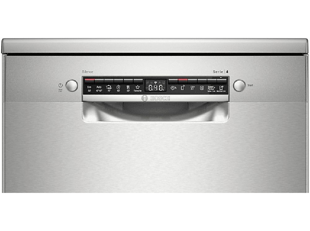 Bosch SMS4HVI45E inox, programok száma: 6, szabadonálló, 13 terítékes mosogatógép 