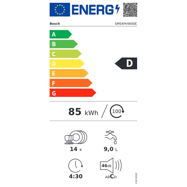 Bosch SMS4HVW00E 14 terítékes mosogatógép (Használt - A)