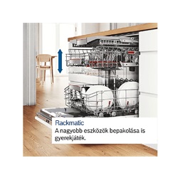 Bosch SMS4HVW00E fehér, programok száma: 6, szabadonálló, 14 terítékes mosogatógép (Újszerű)