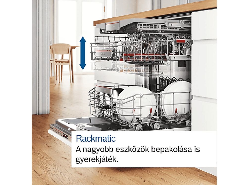 Bosch SMS4HVW00E fehér, programok száma: 6, szabadonálló, 14 terítékes mosogatógép 