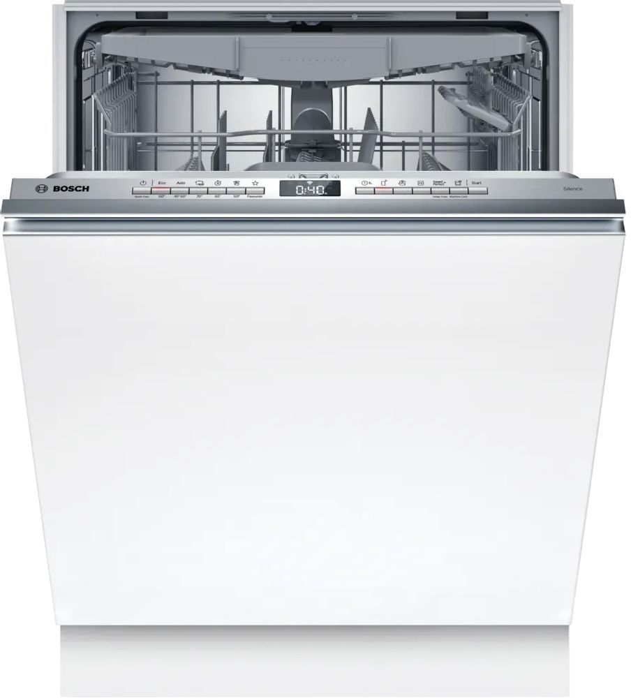 Bosch SMV4EVX04E ezüst, programok száma: 6, beépíthető, 13 terítékes mosogatógép 