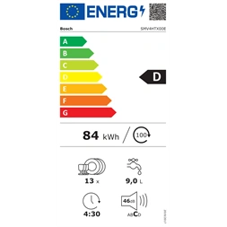 Bosch SMV4HTX00E programok száma: 6, beépíthető, 13 terítékes mosogatógép (Újszerű)