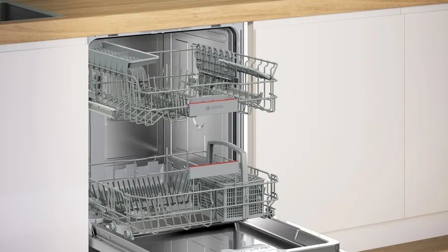 Bosch SMV4HTX14E ezüst, programok száma:6, beépíthető, 13 terítékes mosogatógép