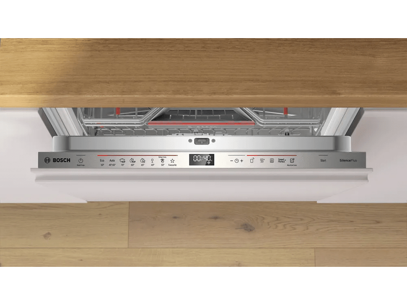 Bosch SMV6ECX10E inox, programok száma: 8, beépíthető, 14 terítékes mosogatógép 
