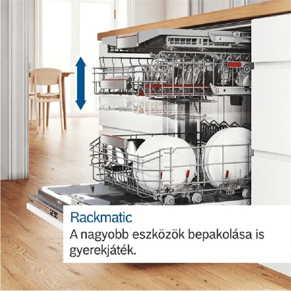 Bosch SMV6ECX10E beépíthető 14 terítékes mosogatógép