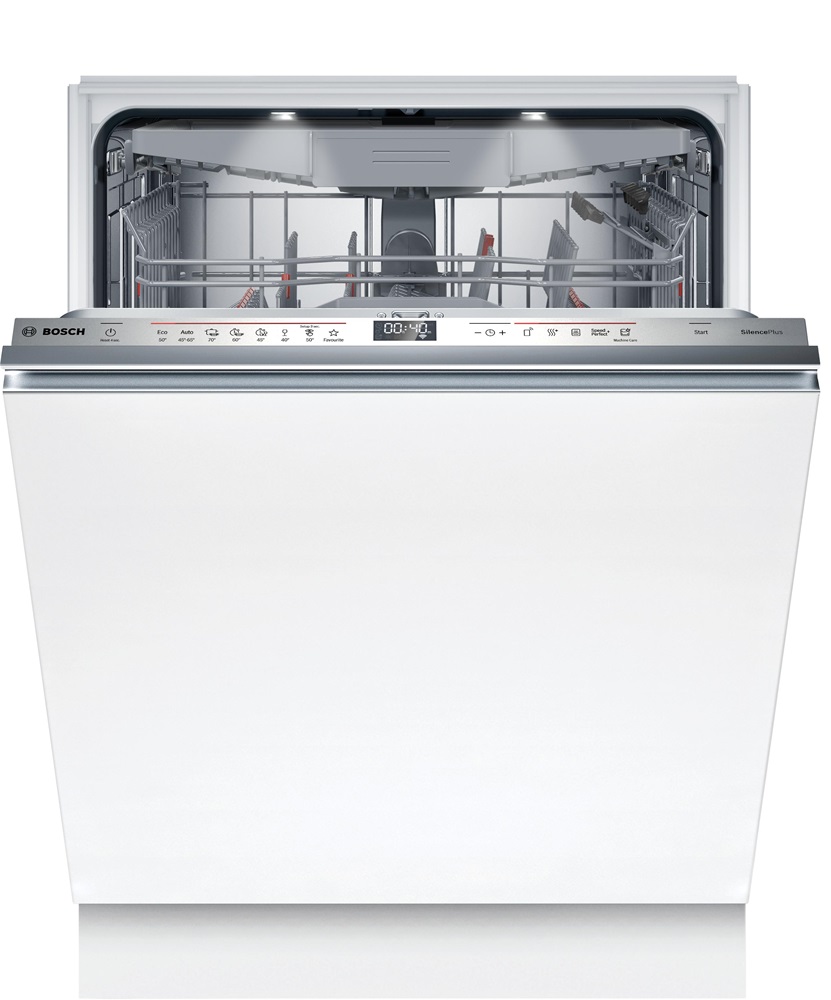 Bosch SMV6ECX10E inox, programok száma: 8, beépíthető, 14 terítékes mosogatógép 