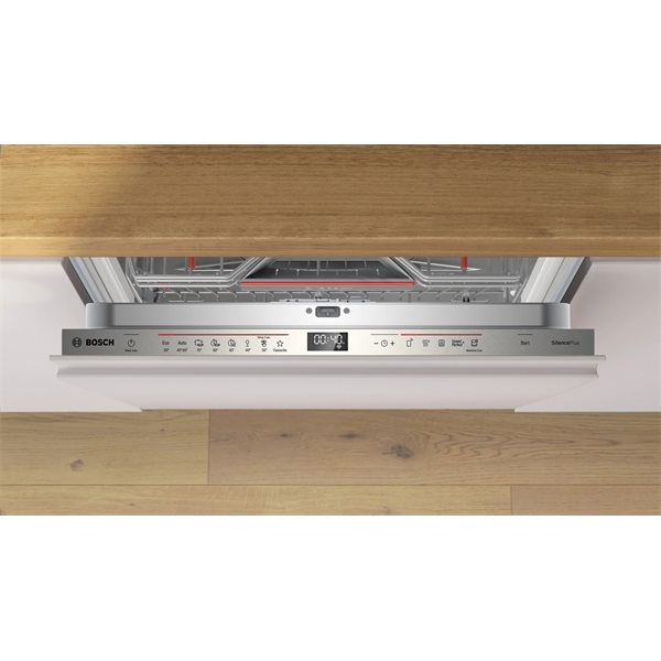 Bosch SMV6ECX10E inox, programok száma: 8, beépíthető, 14 terítékes mosogatógép 