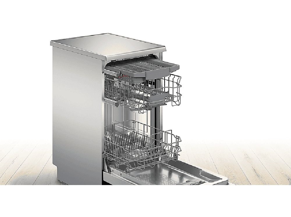 Bosch SPS2HMI58E inox, programok száma: 6, keskeny szabadonálló, 10 terítékes mosogatógép 