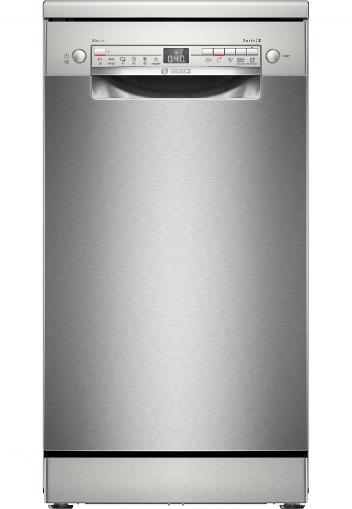 Bosch SPS2HMI58E inox, programok száma: 6, keskeny szabadonálló, 10 terítékes mosogatógép 