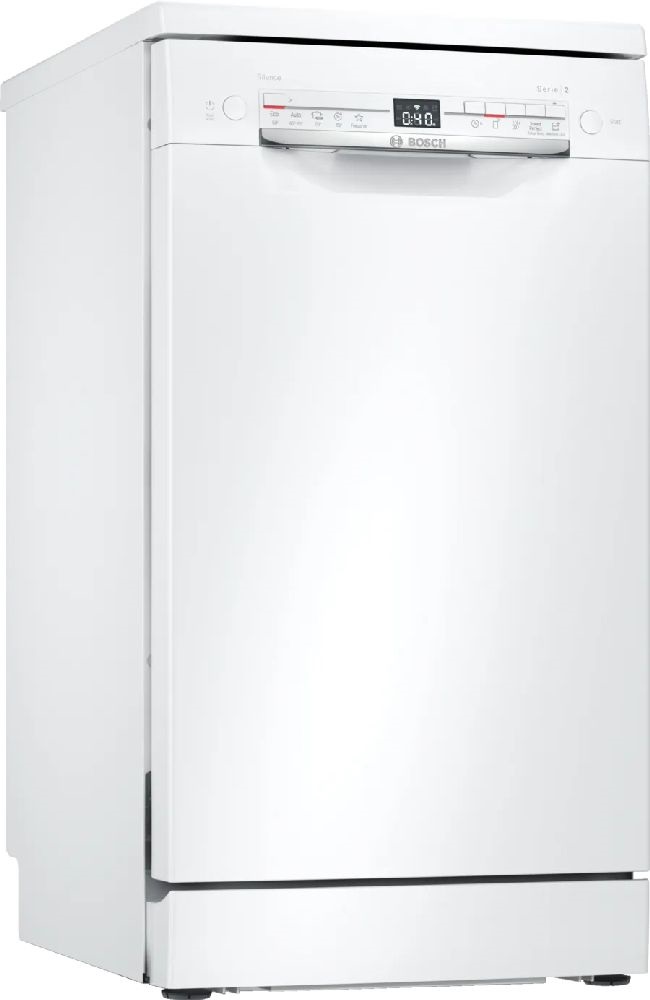 Bosch SPS2IKW10E fehér, programok száma: 5, keskeny szabadonálló, 9 terítékes mosogatógép 