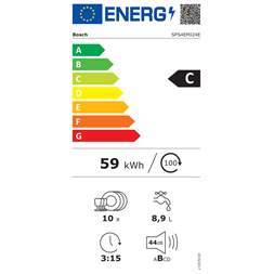 Bosch SPS4EMI24E keskeny 10 terítékes mosogatógép