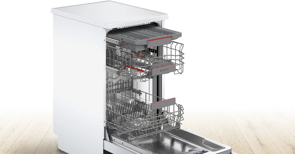 Bosch SPS4EMI24E inox, programok száma: 6, keskeny szabadonálló, 10 terítékes mosogatógép 