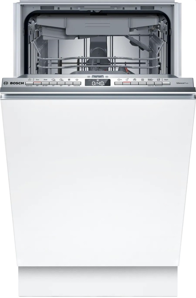 Bosch SPV4EMX17E ezüst, programok száma:6, beépíthető, 10 terítékes mosógatógép