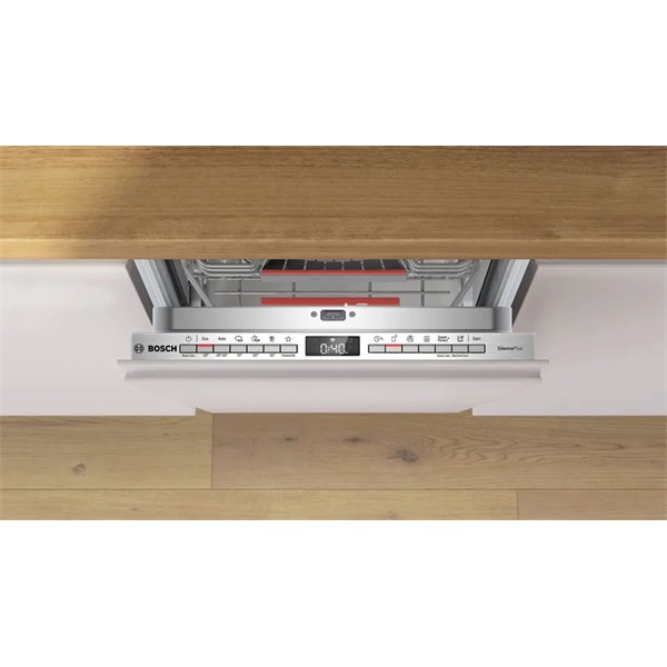 Bosch SPV4EMX17E ezüst, programok száma:6, beépíthető, 10 terítékes mosógatógép