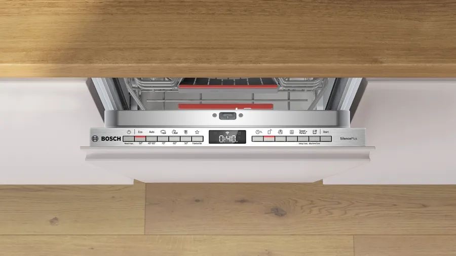 Bosch SPV4EMX17E ezüst, programok száma:6, beépíthető, 10 terítékes mosógatógép