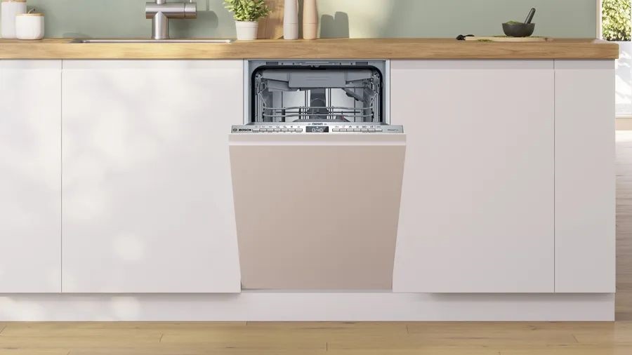 Bosch SPV4EMX17E ezüst, programok száma:6, beépíthető, 10 terítékes mosógatógép