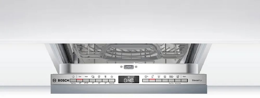 Bosch SPV4HMX10E inox, programok száma: 6, keskeny beépíthető, 10 terítékes mosogatógép 