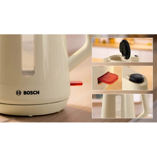 Bosch TWK1M127 1,7 L -es bézs vízforraló