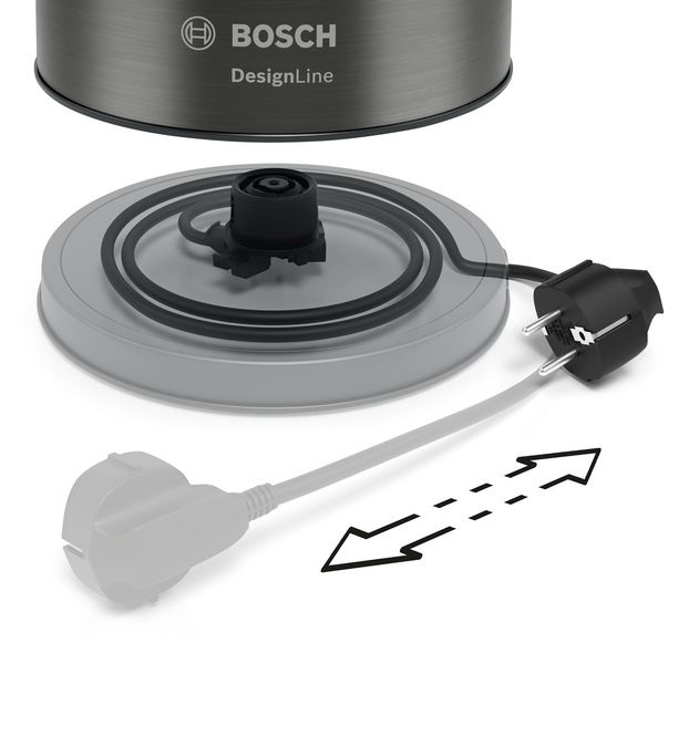 Bosch TWK5P475 1,7L-es szürke vízforraló