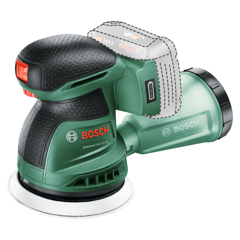 Bosch UniversalOrbit 18V-20 akku és töltő nélkül akkumulátoros excentercsiszoló