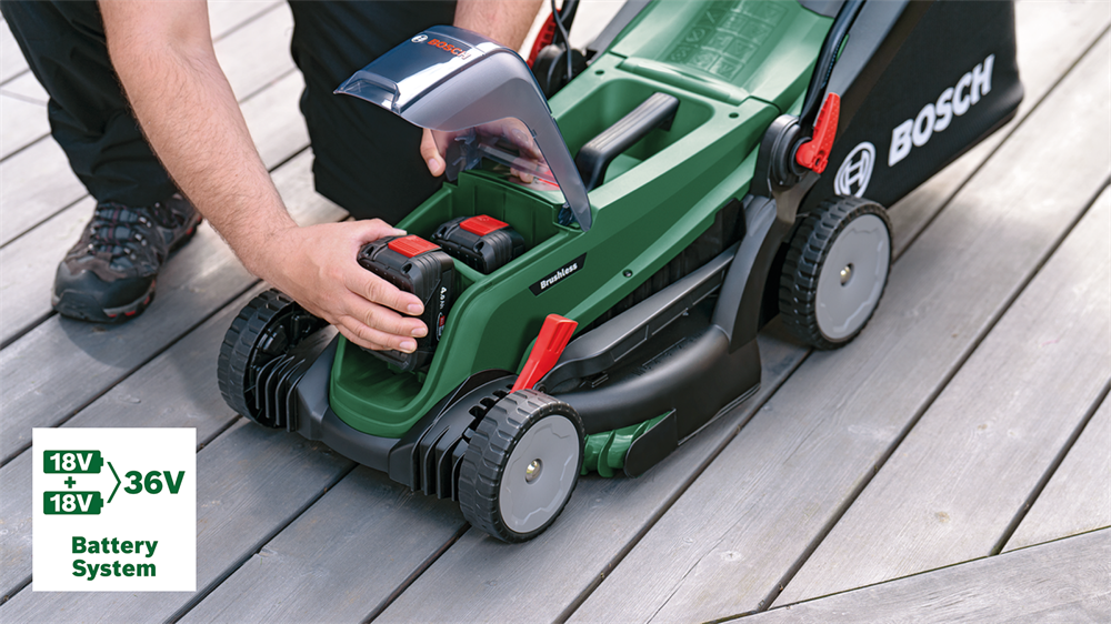 Bosch UniversalRotak 2x18V-37-550 akkumulátoros fűnyíró