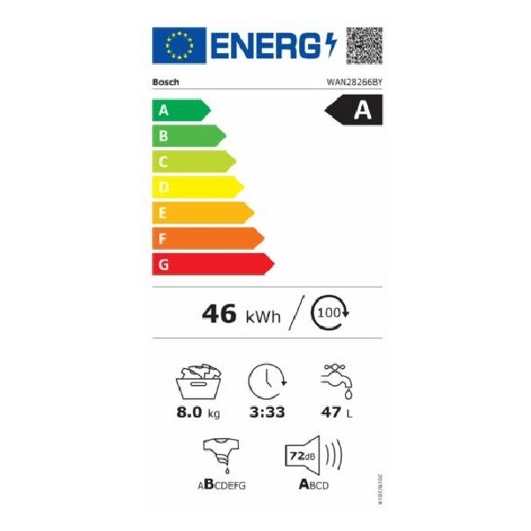 Bosch WAN28266BY 8kg elöltöltős mosógép