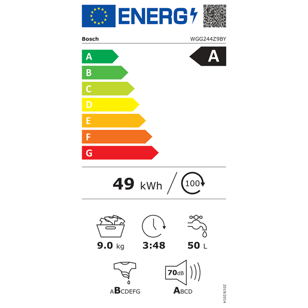 Bosch WGG244Z9BY 8 kg elöltöltős mosógép