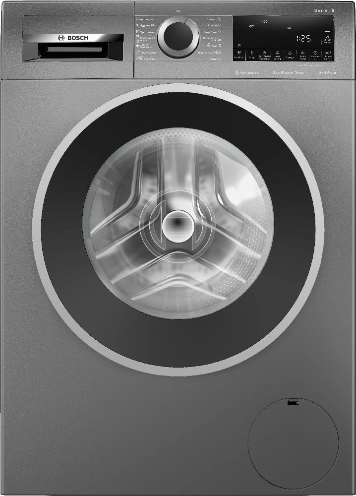 Bosch WGG244ZREU inox, elöltöltős, max.1400ford., 9 kg, mosógép