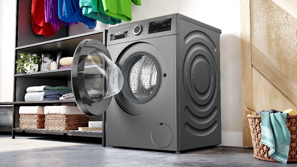 Bosch WGG244ZREU inox, elöltöltős, max.1400ford., 9 kg, mosógép