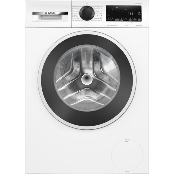 Bosch WGG2540NBY fehér, elöltöltős, max 1400ford,  10kg, gőzmosógép