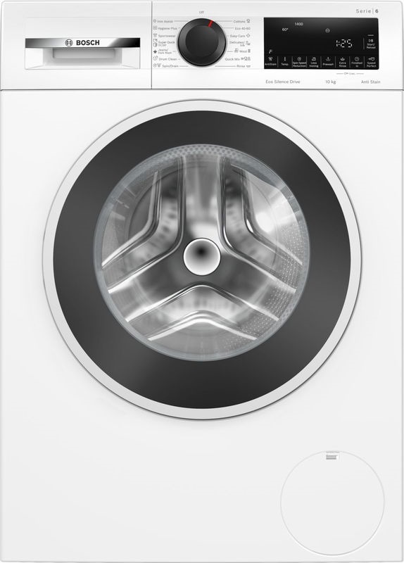 Bosch WGG2540NBY fehér, elöltöltős, max 1400ford,  10kg, gőzmosógép