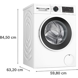 Bosch WGG2540NBY fehér, elöltöltős, max 1400ford,  10kg, gőzmosógép